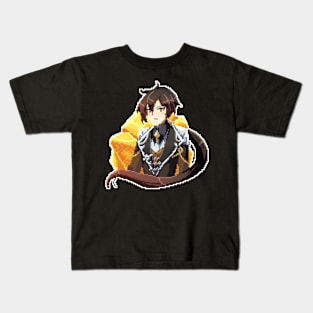 Pixel Zhongli Kids T-Shirt